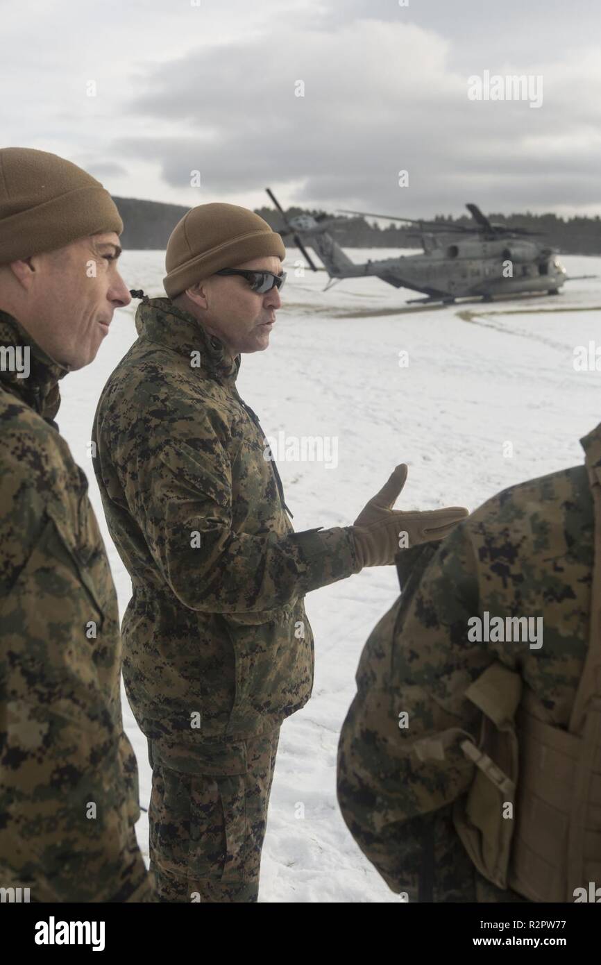 U.S. Marine Colonel Jordan D. Walzer, the commanding officer of II