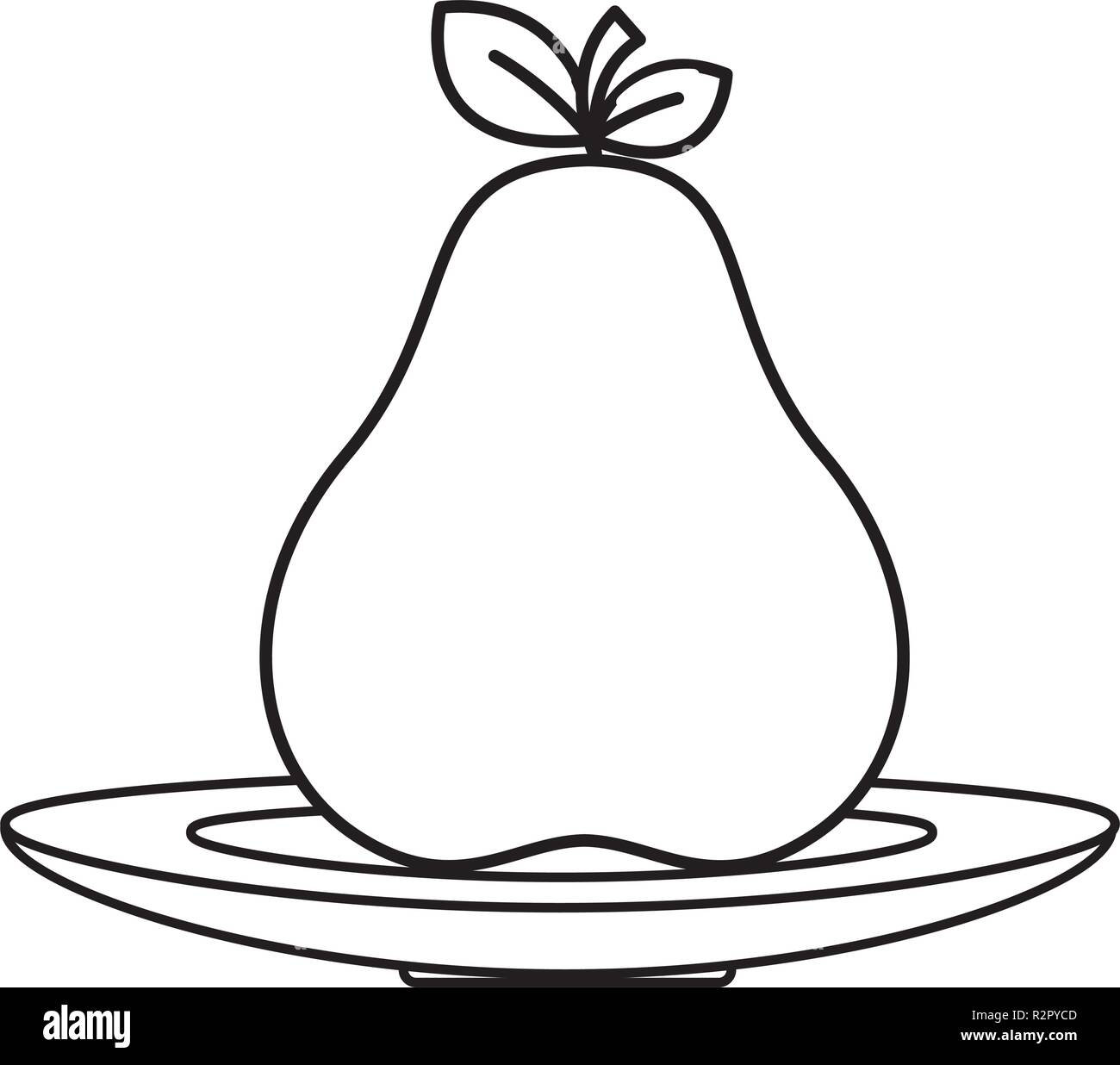 Isolated pear fruit design Stock Vector Image & Art - Alamy