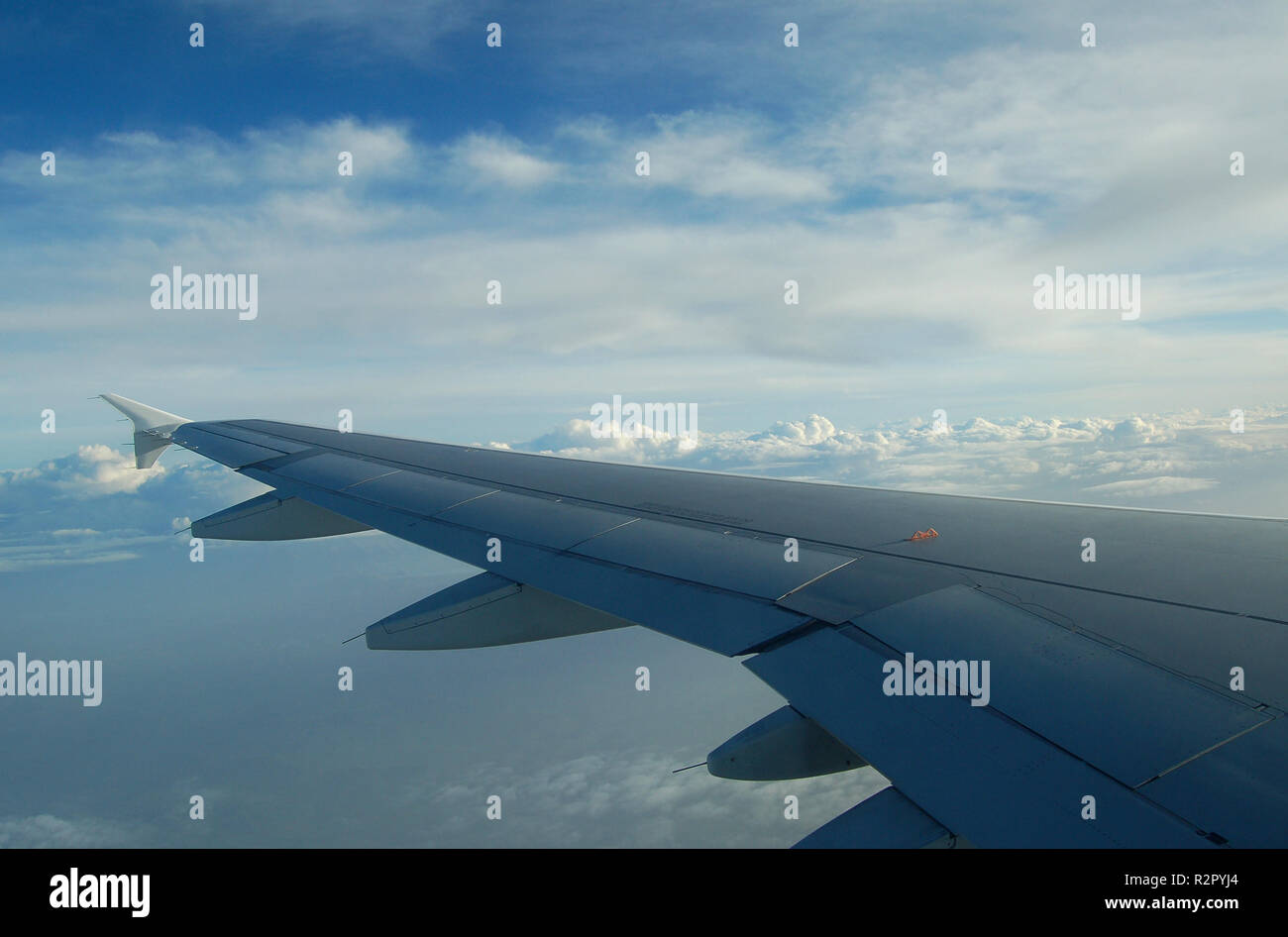 Flight wing azure aircraft hi-res stock photography and images - Alamy