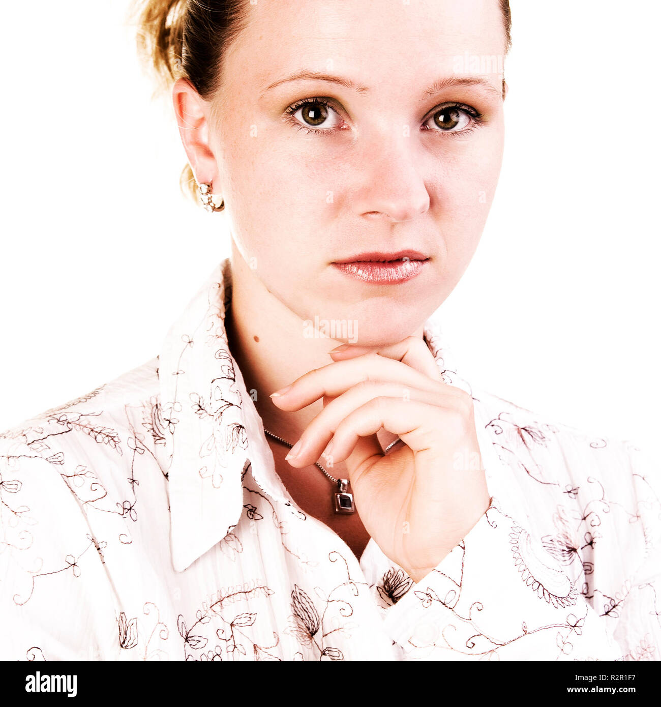 portrait young woman Stock Photo