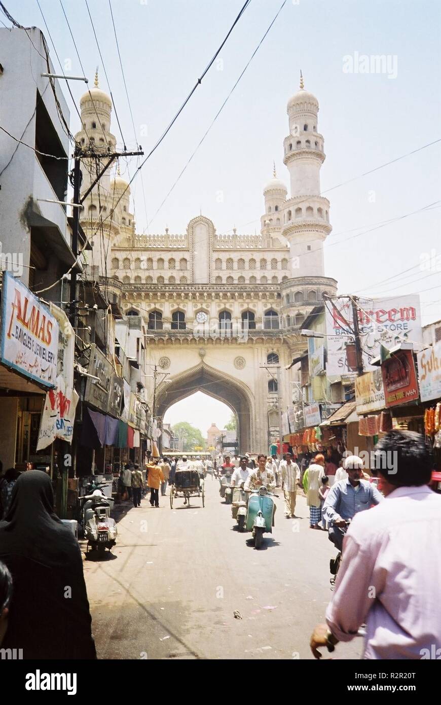 street scene in hyderabad,south india Stock Photo