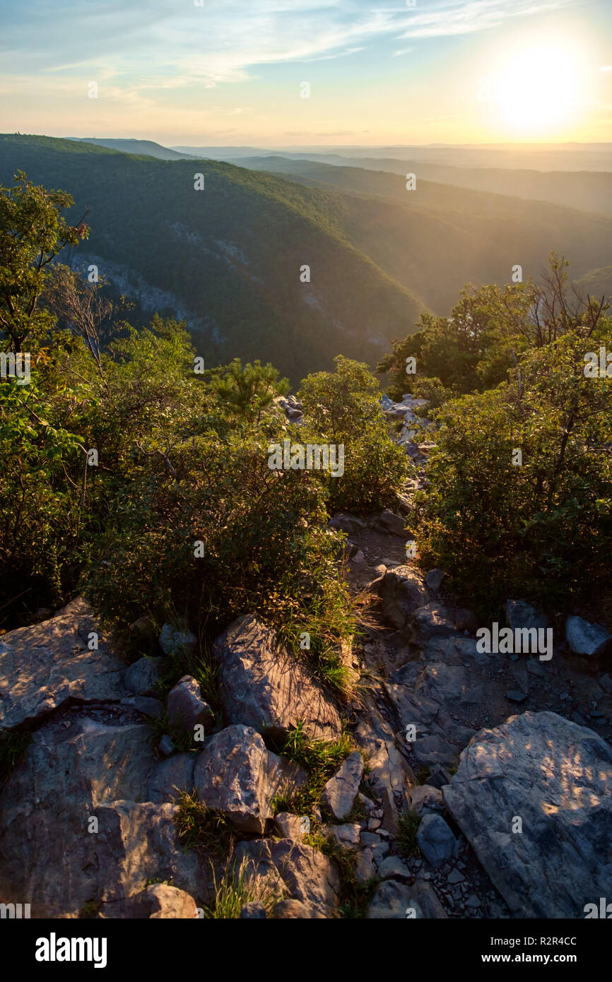 View of Mt. Minsi from the top of Mount Tammany near the Delaware Water Gap Stock Photo Alamy