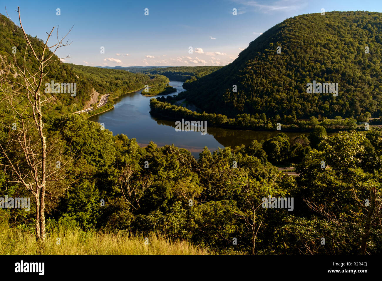 View of Mt. Minsi from the top of Mount Tammany near the Delaware Water Gap Stock Photo Alamy
