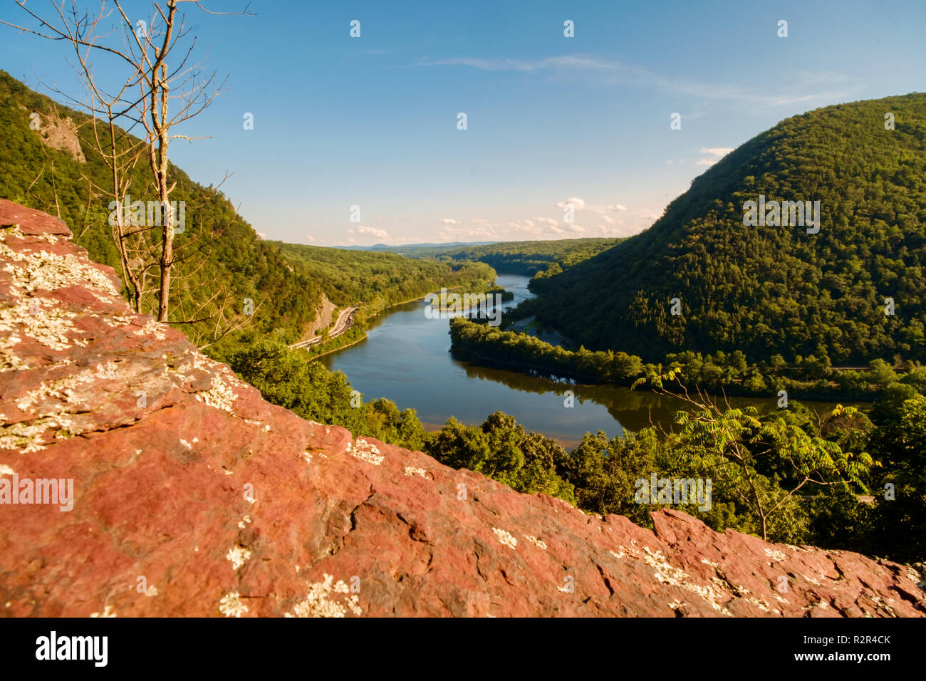 View of Mt. Minsi from the top of Mount Tammany near the Delaware Water Gap Stock Photo Alamy