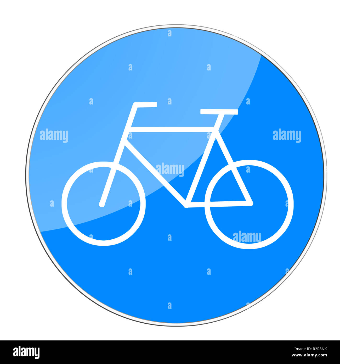 Road sign cyclist Cut Out Stock Images & Pictures Alamy