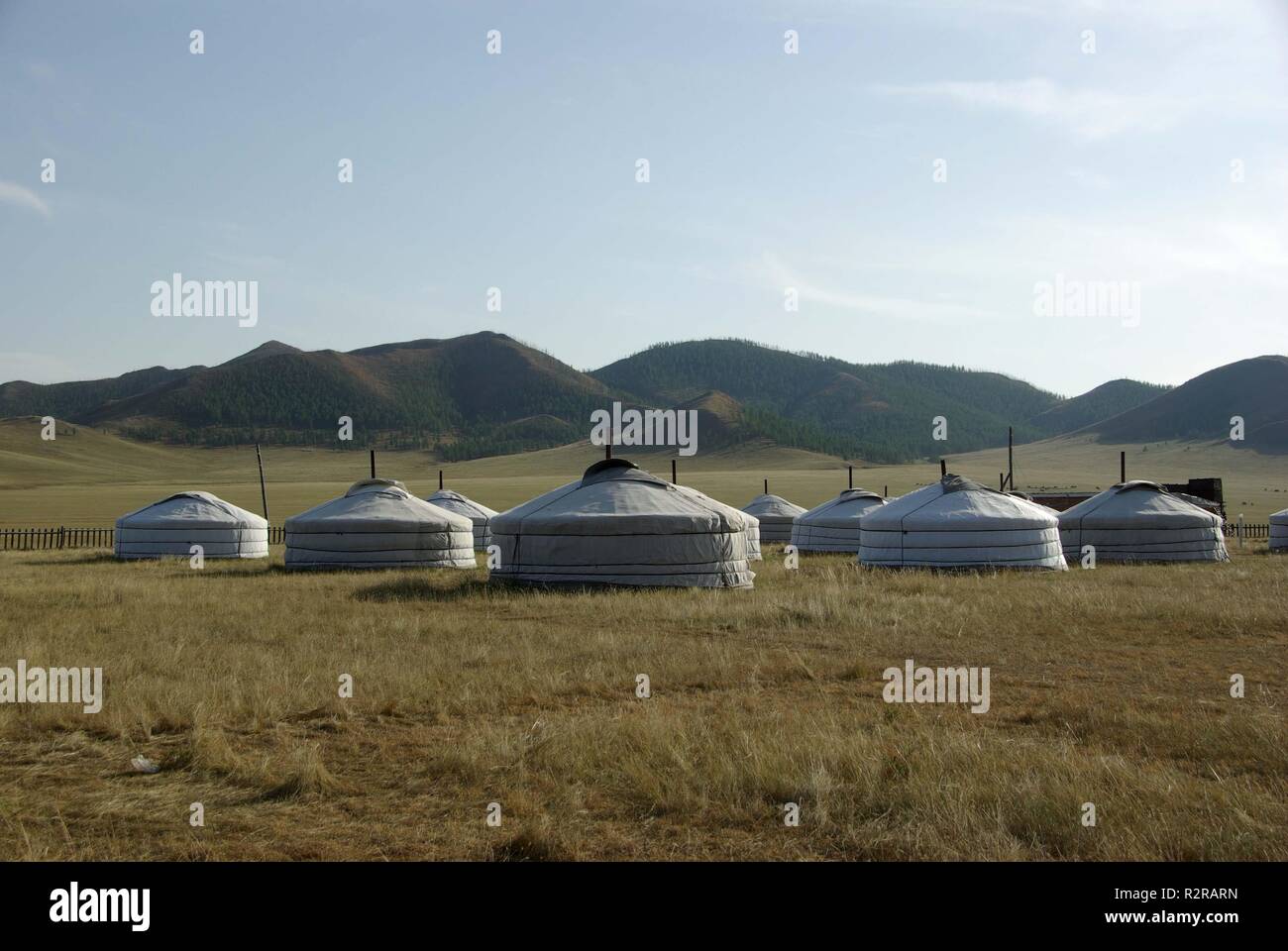 Mongolian yurt tents hi-res stock photography and images - Alamy