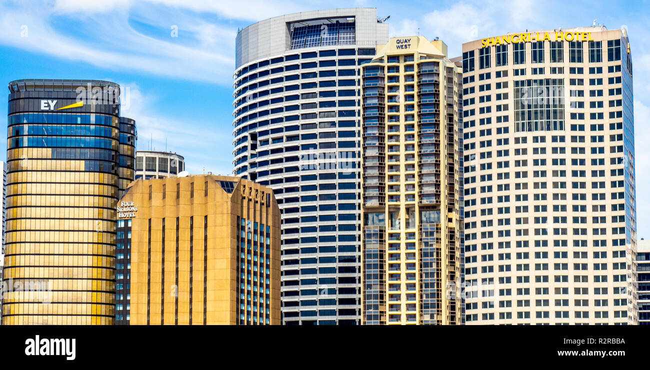 Office towers in CBD skyline of Sydney NSW Australia Stock Photo Alamy