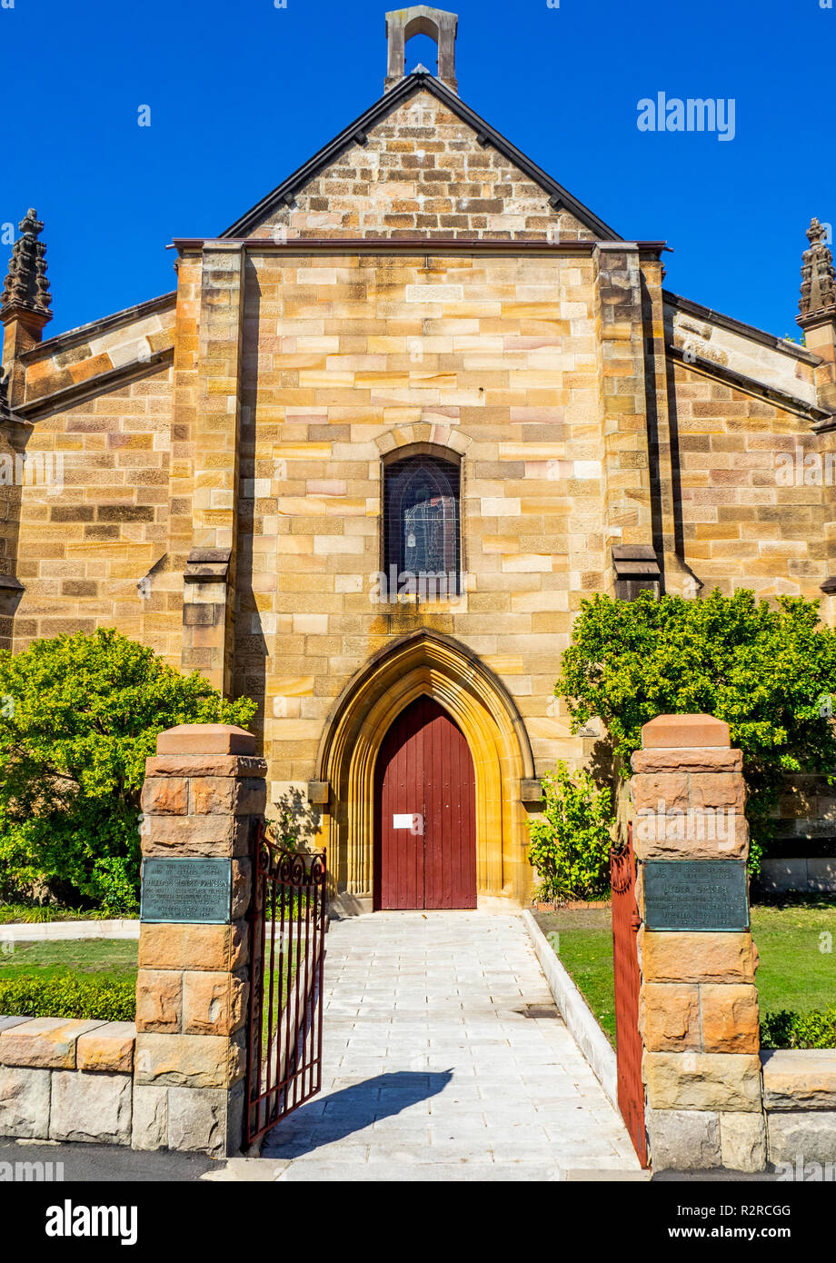 Holy Trinity Anglican Church Millers Point Sydney NSW Australia. Stock Photo