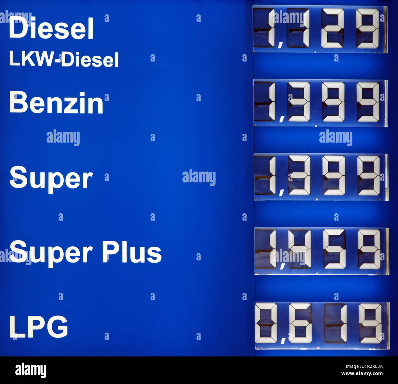 Gasoline Prices Germany Stock Photos & Gasoline Prices Germany Stock