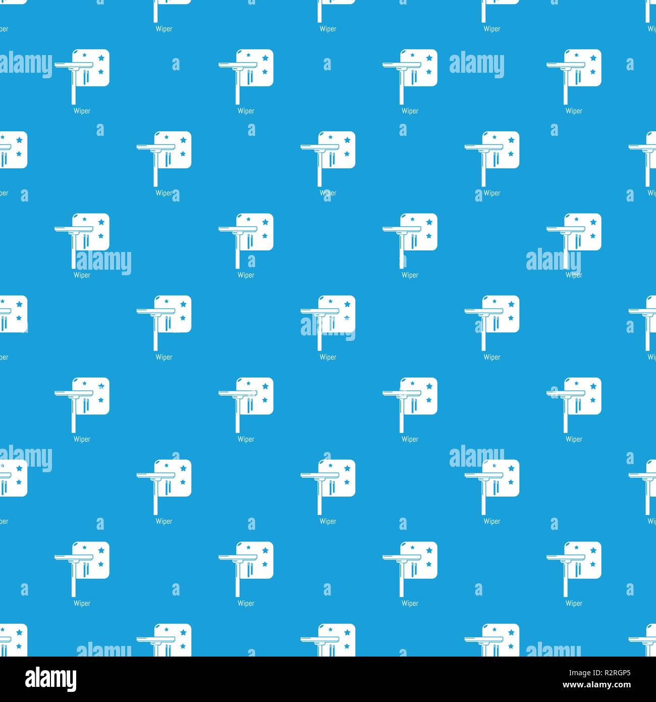 Wiper pattern vector seamless blue Stock Vector