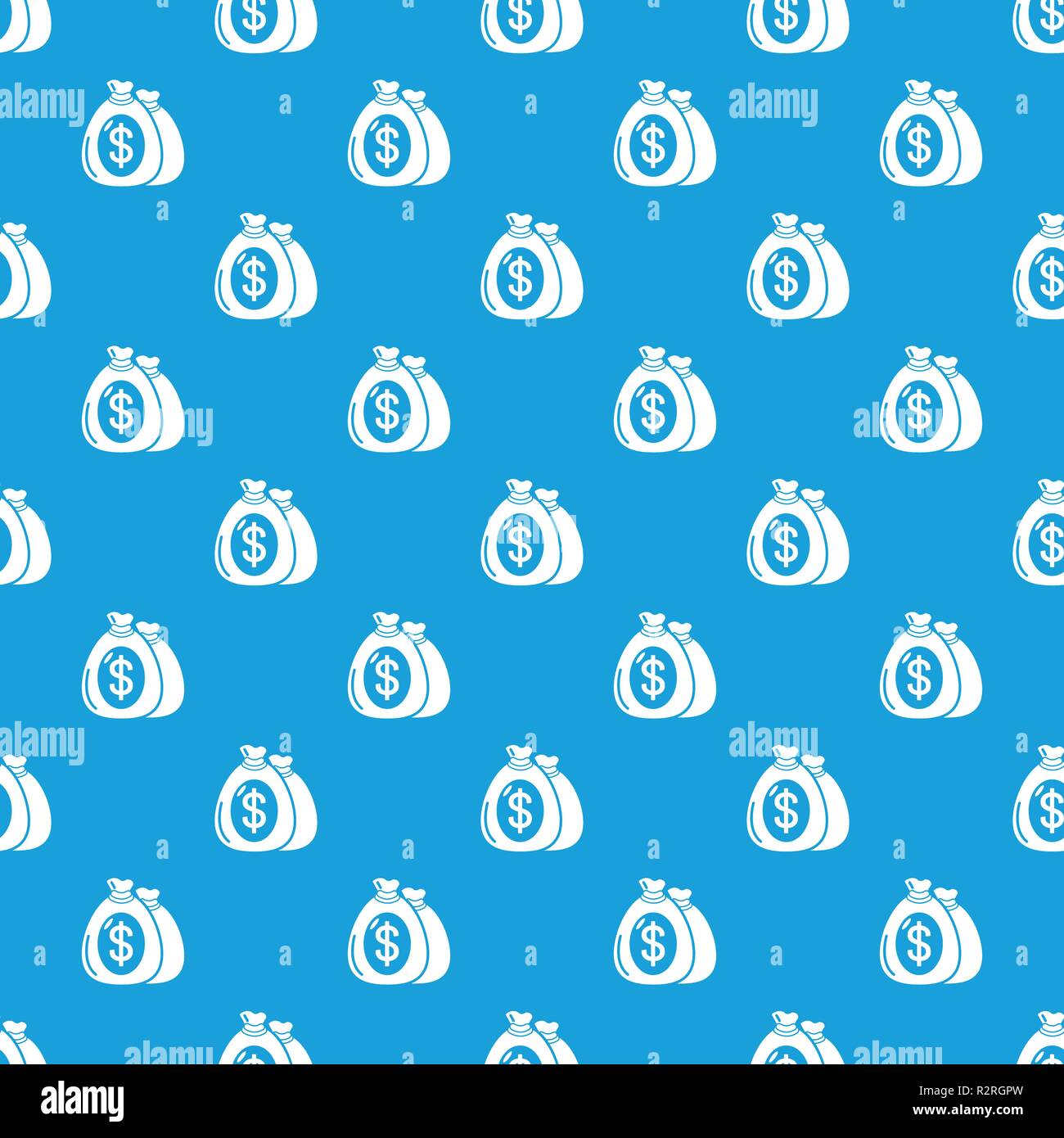 Money bag pattern vector seamless blue Stock Vector Image & Art Alamy