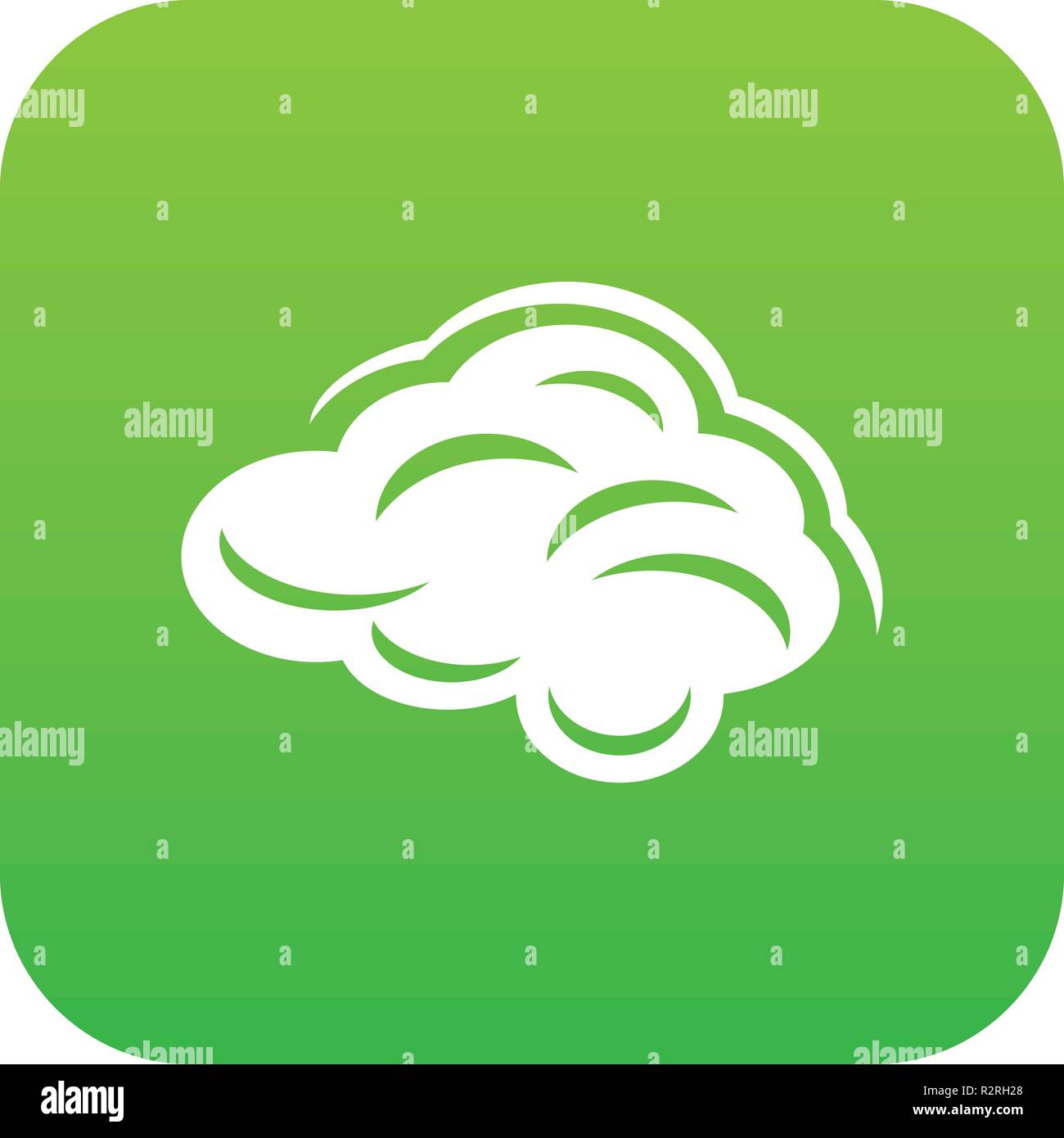 Climate cloud icon green vector Stock Vector Image & Art - Alamy