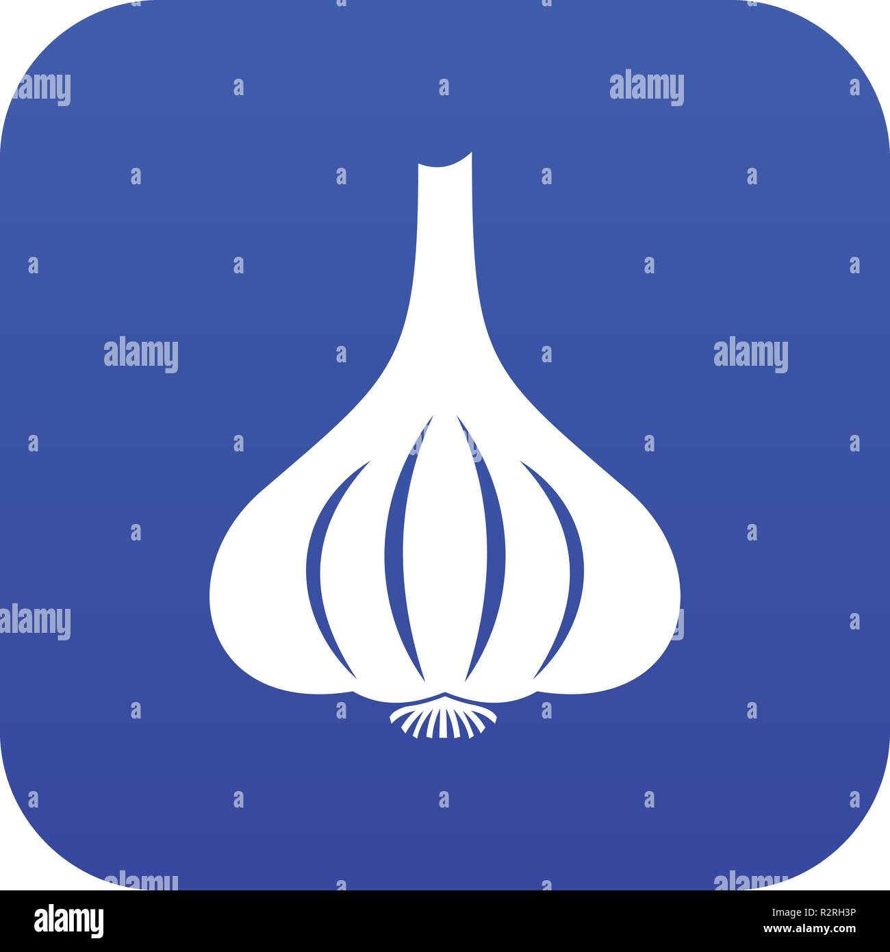 Garlic icon digital blue Stock Vector Image & Art - Alamy