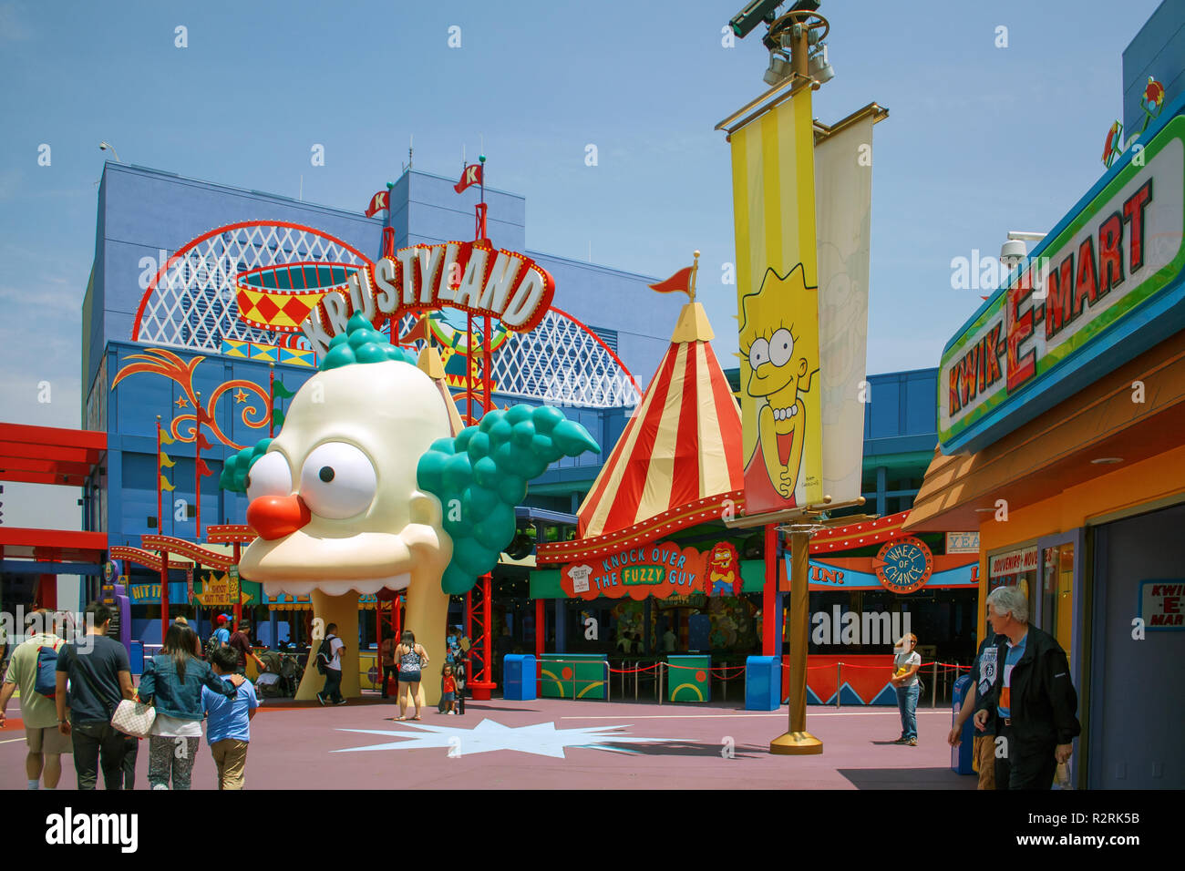 HOLLYWOOD, CALIFORNIA,USA JUNE 2, 2009 The Simpsons ride at Universal Studios Hollywood