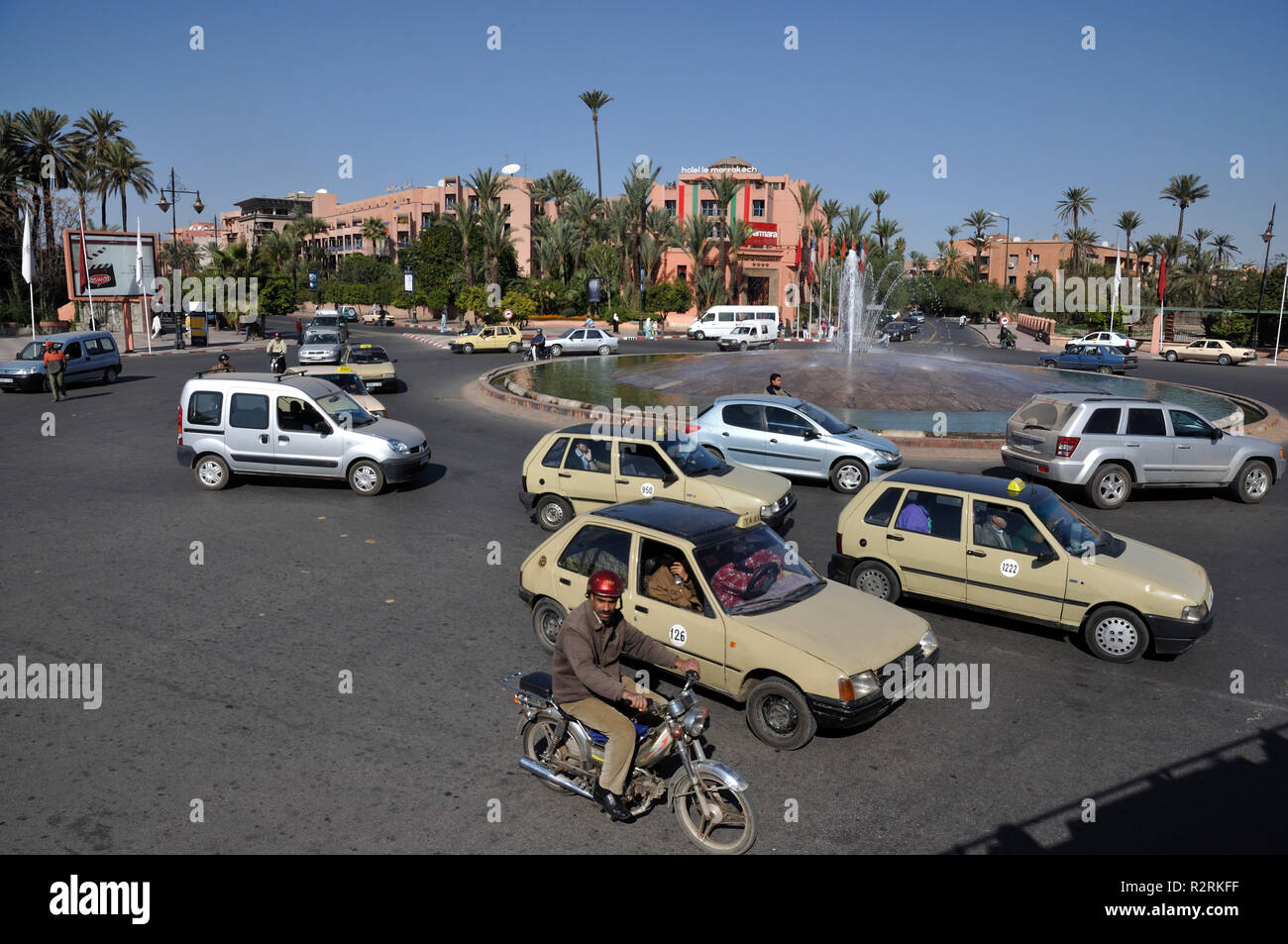 road in marrakech Stock Photo