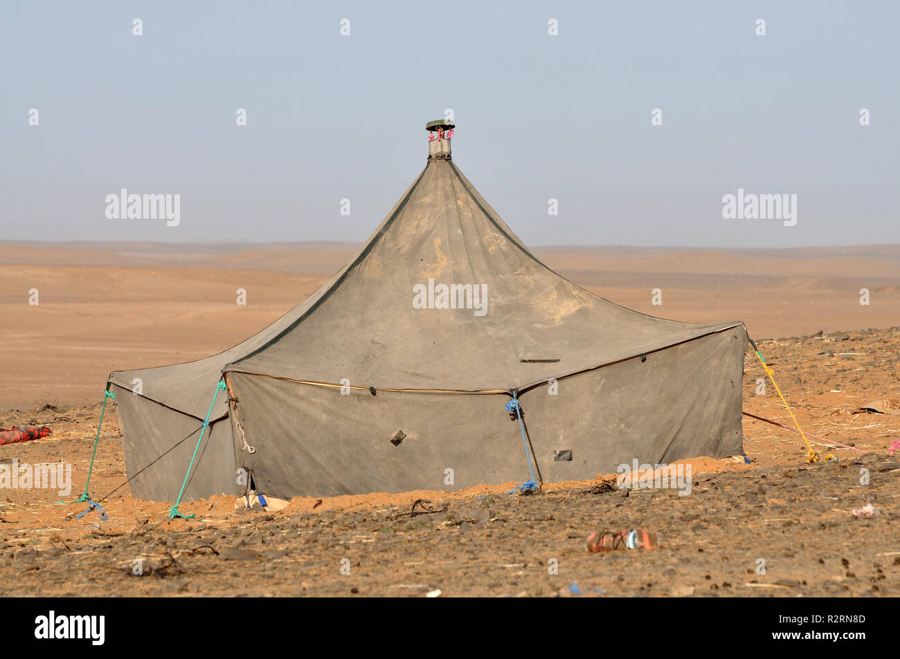 bedouin tent in the sahara,morocco Stock Photo