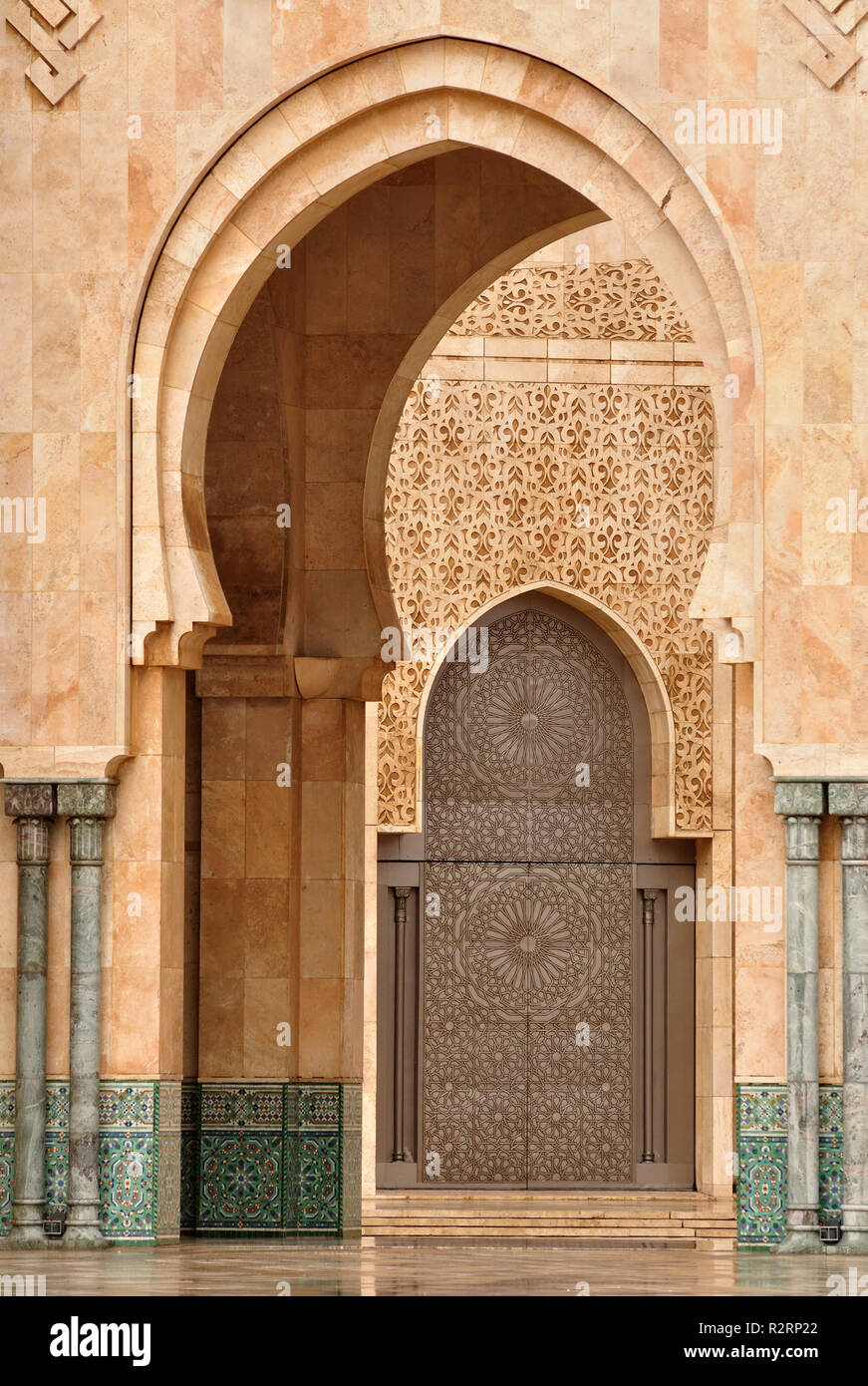mosque hassan ii in casablanca,morocco Stock Photo