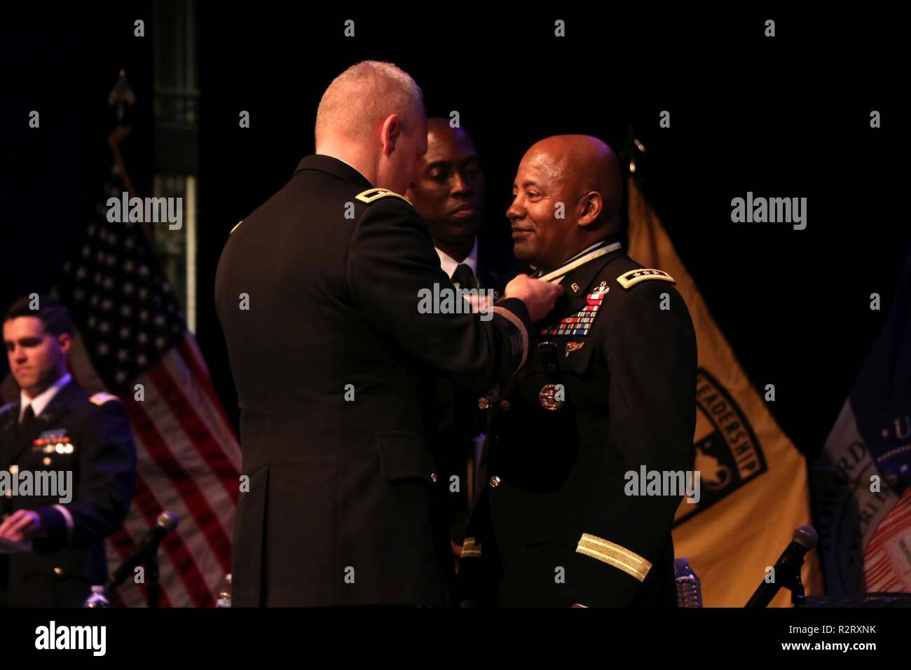 Brig. Gen. Robert K. Ryan, land component commander, District of Columbia National Guard, participate in the fifth annual Cadet Command Senior Leader Development Conference on Nov. 7th, 2018 at Howard University in Washington D.C. The conference was an opportunity for senior leaders to provide guidance and direction to cadets in the Reserve Officer Training Corp. Stock Photo