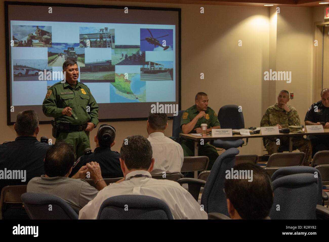Raul Ortiz, Chief Patrol for the Rio Grande Valley Sector, speaks at a ...