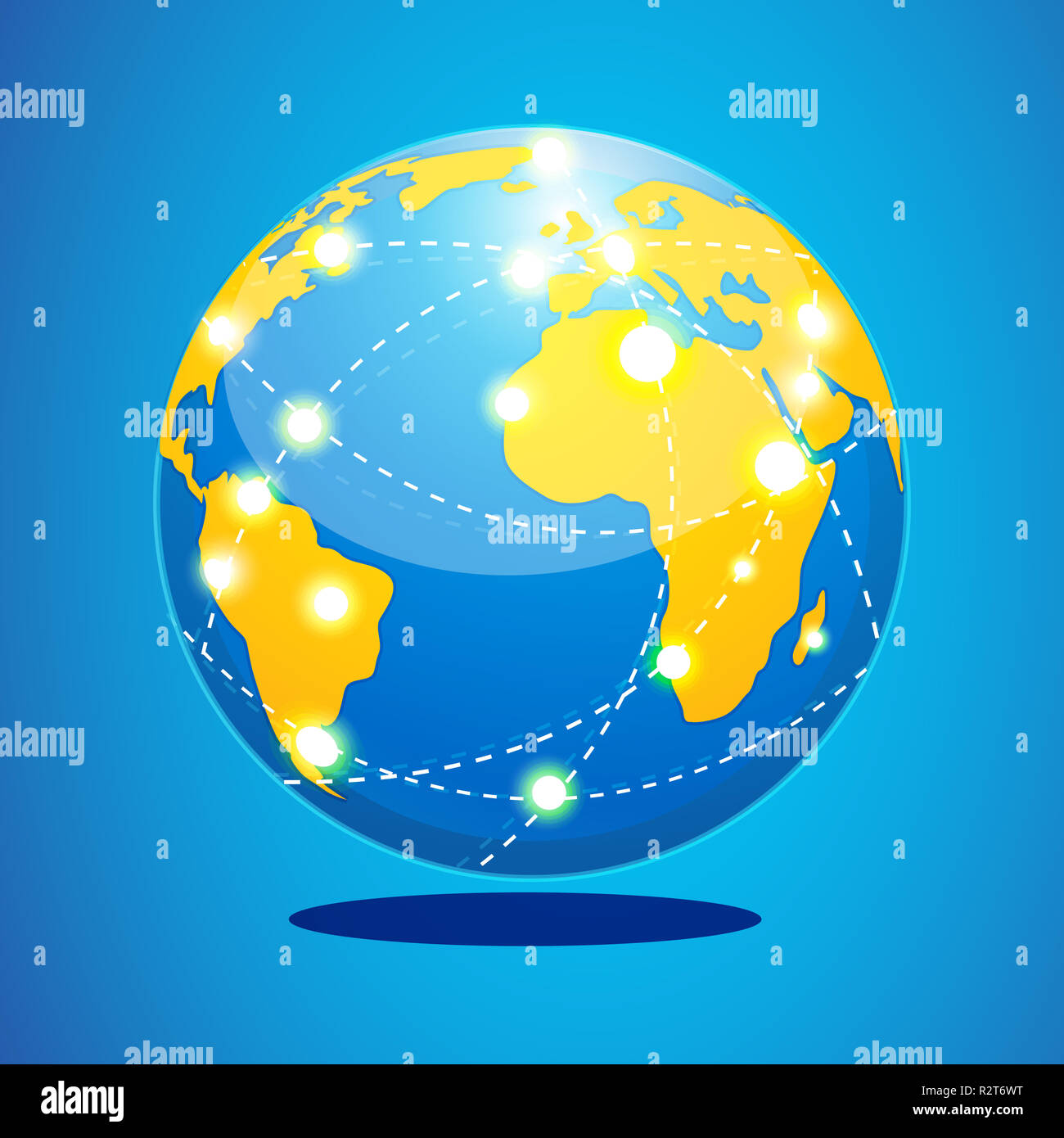 Flightpath map hi-res stock photography and images - Alamy