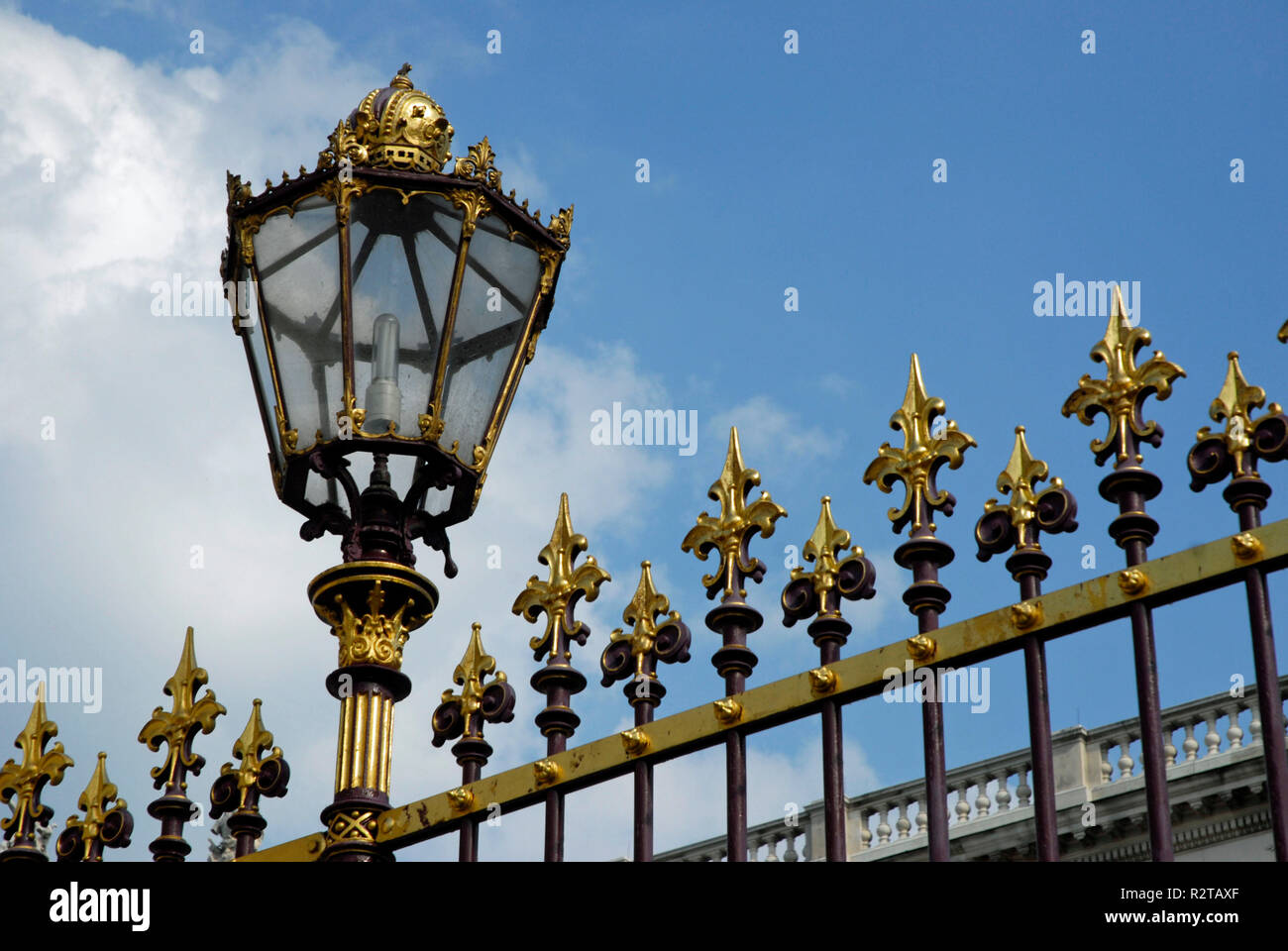 jewelry fence at castle garden,vienna Stock Photo Alamy