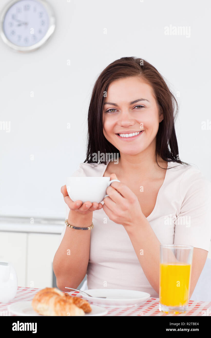 Teenager Eating Cereal Model Released Stock Photo. 