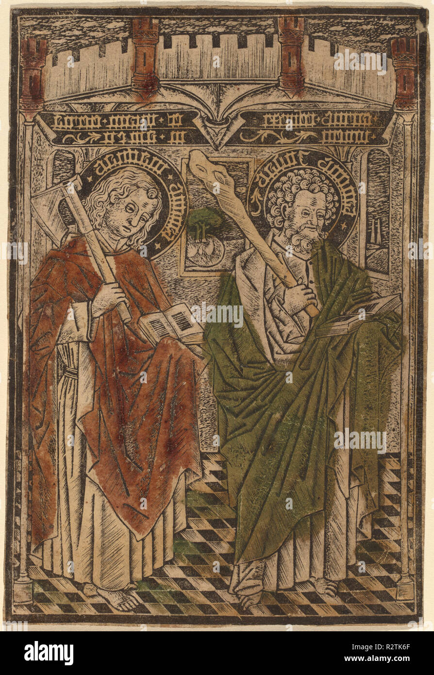 Saint Matthias and Saint Jude with Articles from the Credo. Dated: 1450 ...