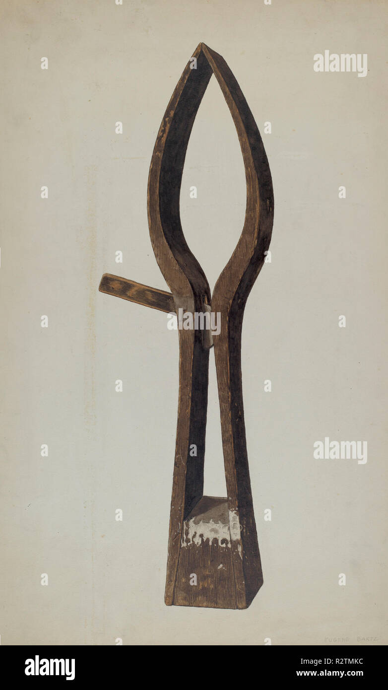 Clamp Jack. Dated: c. 1937. Dimensions: overall: 57.4 x 36.2 cm (22 5/8 x 14 1/4 in.). Medium: watercolor, pen and ink, and graphite on paperboard. Museum: National Gallery of Art, Washington DC. Author: Eugene Bartz. Stock Photo