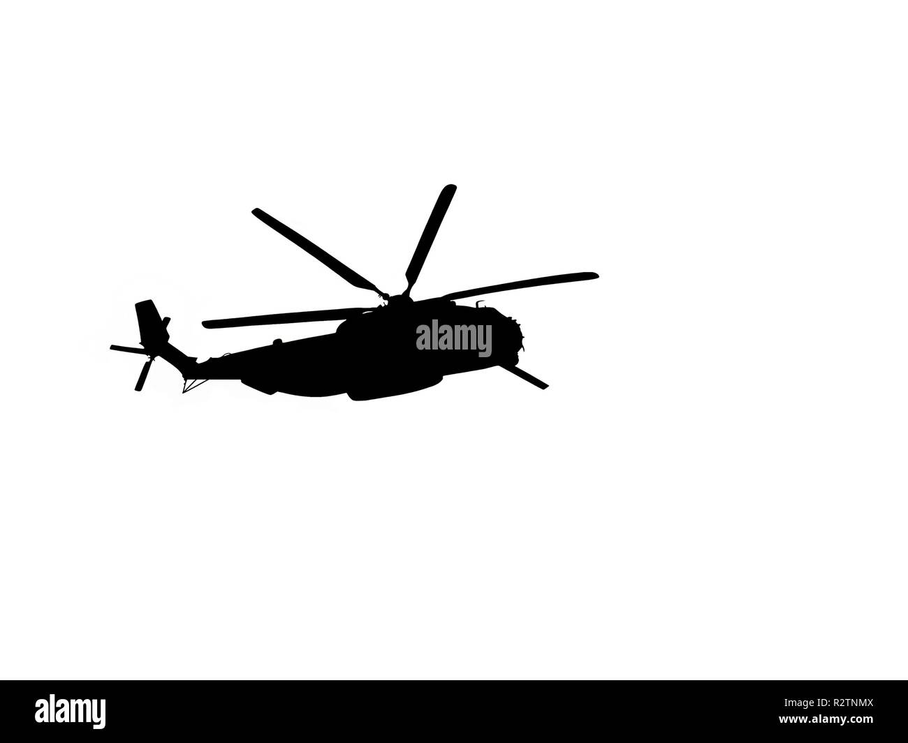 military helicopters Stock Photo