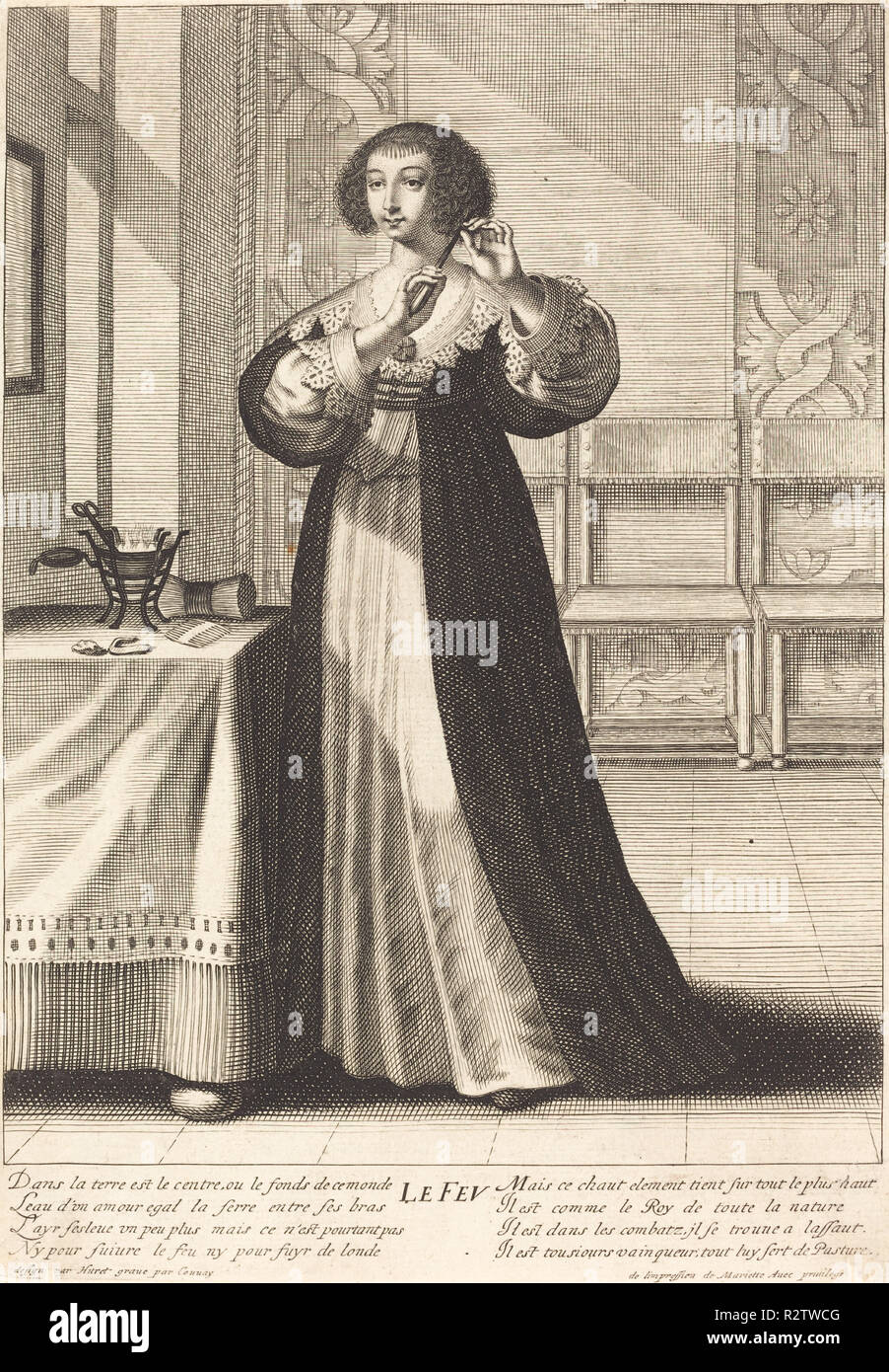 Le Feu (Fire). Dimensions plate 30 x 21 cm (11 13/16 x 8 1/4 in