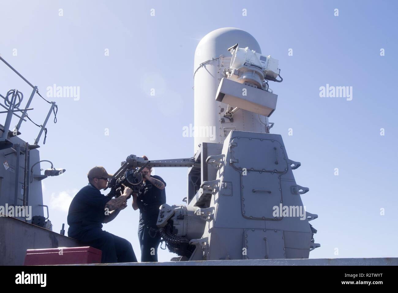 PACIFIC OCEAN (Nov. 03, 2018) Fire Controlman 2nd Class Jacob Hathcote ...