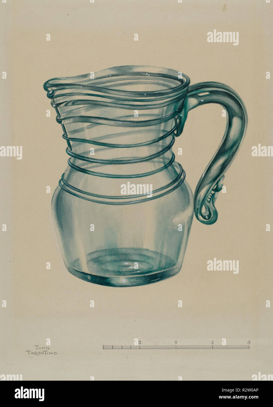 Pitcher. Dated: 1937. Dimensions: overall: 31 x 23.2 cm (12 3/16 x 9 1/8 in.). Medium: watercolor and graphite on paperboard. Museum: National Gallery of Art, Washington DC. Author: John Tarantino. Stock Photo