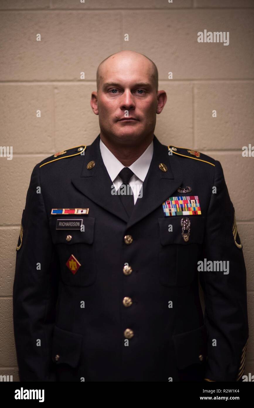 Staff Sgt. Heath Richardson, gunnery sergeant with 160th Field