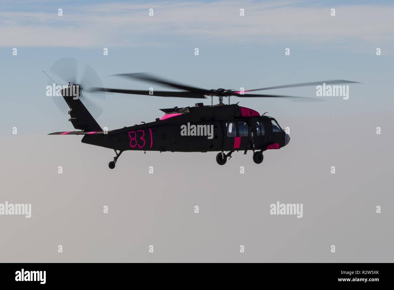 A U.S. Army UH60M Black Hawk helicopter assigned to the California