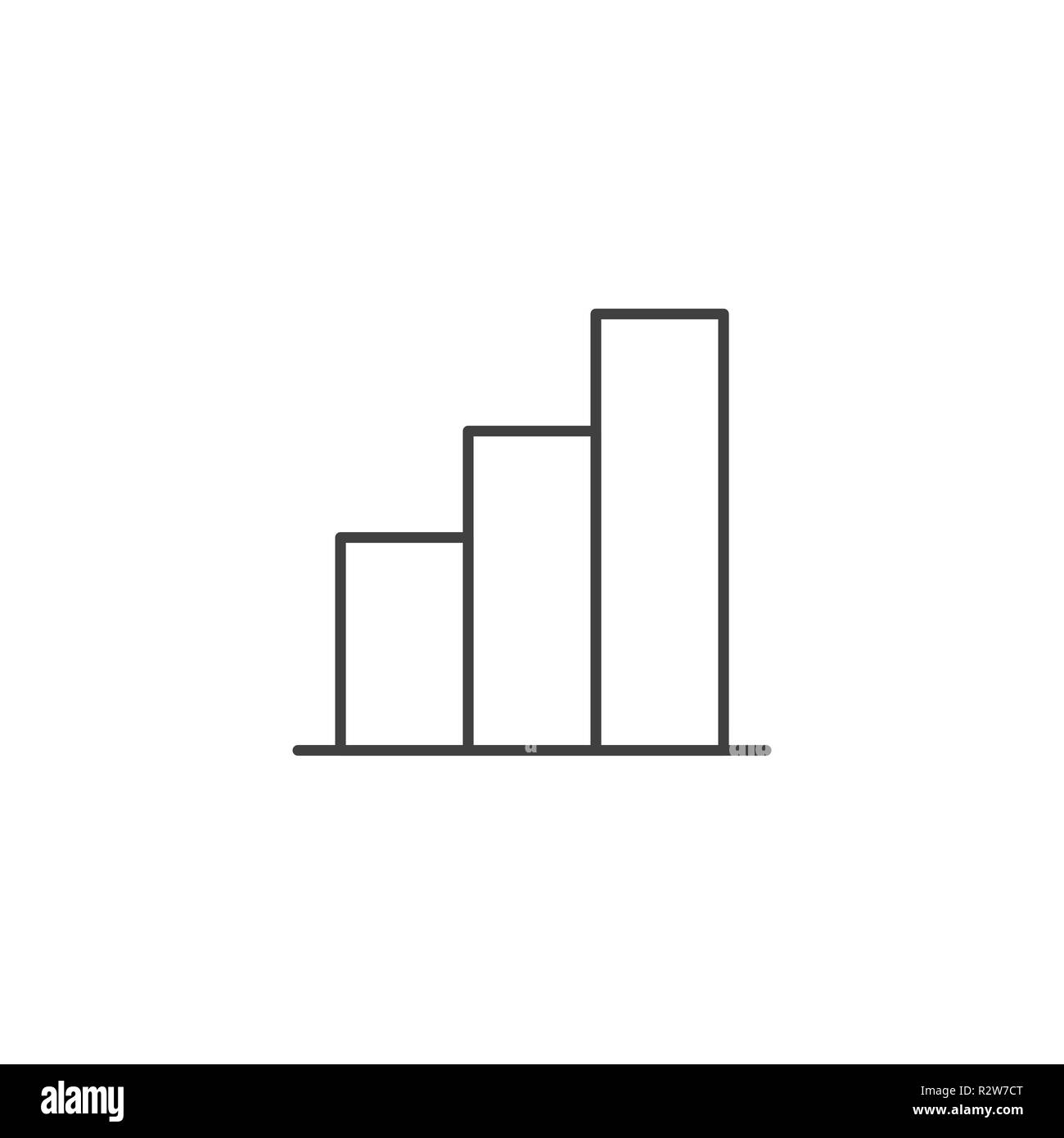 Bar Chart Related Vector Line Icon Stock Vector Image & Art - Alamy