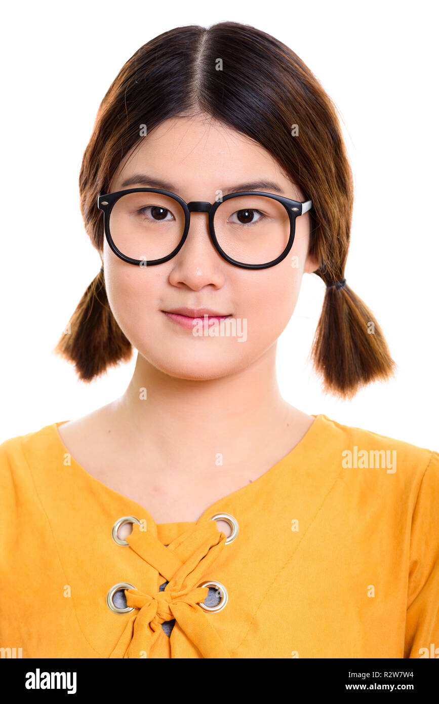 Asian Teen With Glasses