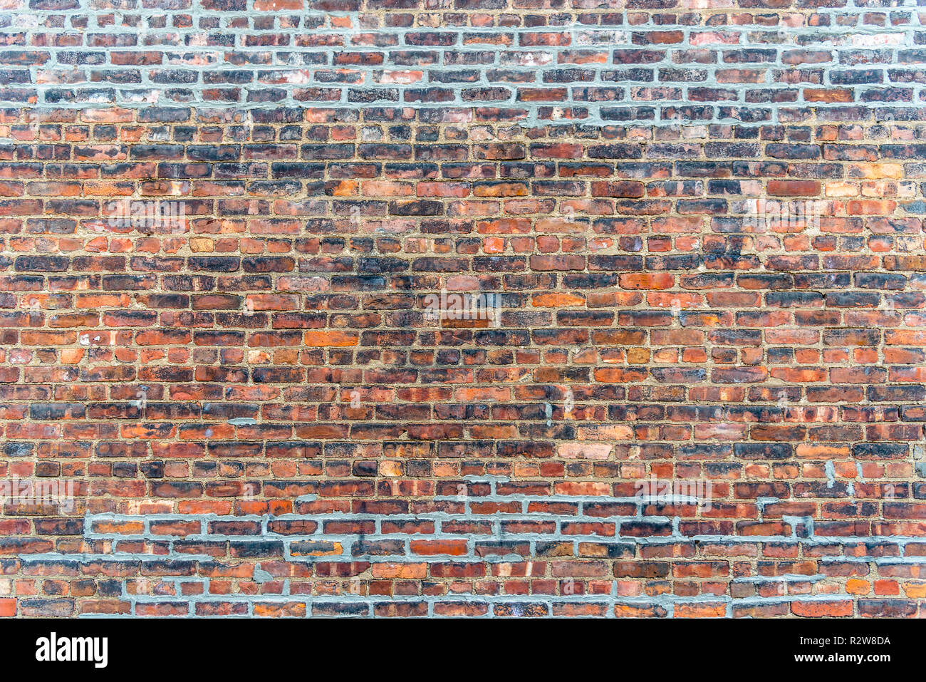 Old red brick wall texture grunge background Stock Photo - Alamy