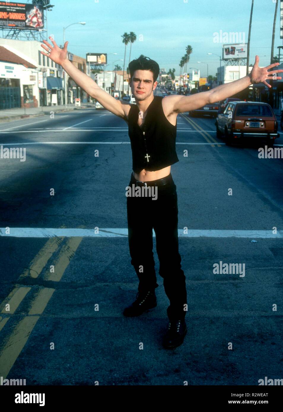LOS ANGELES, CA - JANUARY 26: (EXCLUSIVE) Actor Damon Pampolina poses at Exclusive Photo shoot on January 26, 1993 in Los Angeles, California. Photo by Barry King/Alamy Stock Photo Stock Photo
