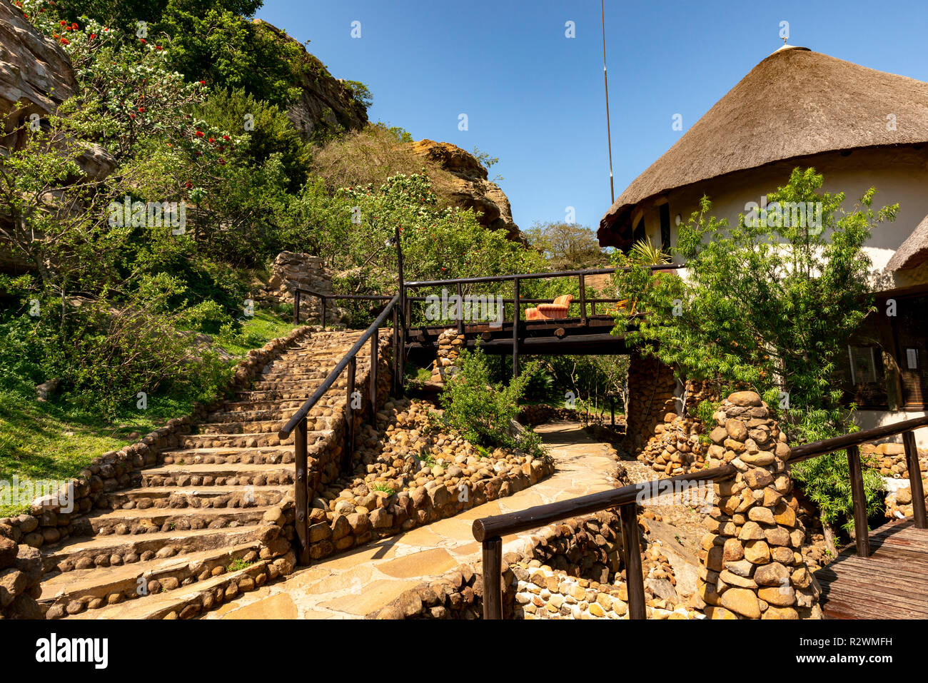 Isandlwana Lodge, Kwa-Nyoni, South Africa Stock Photo