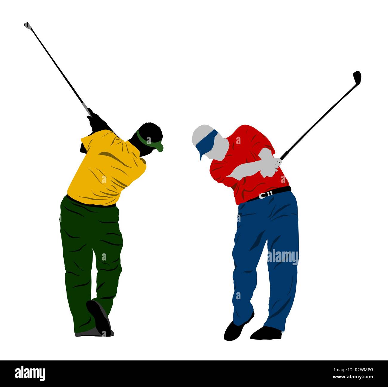 golf swing golfer Stock Photo Alamy