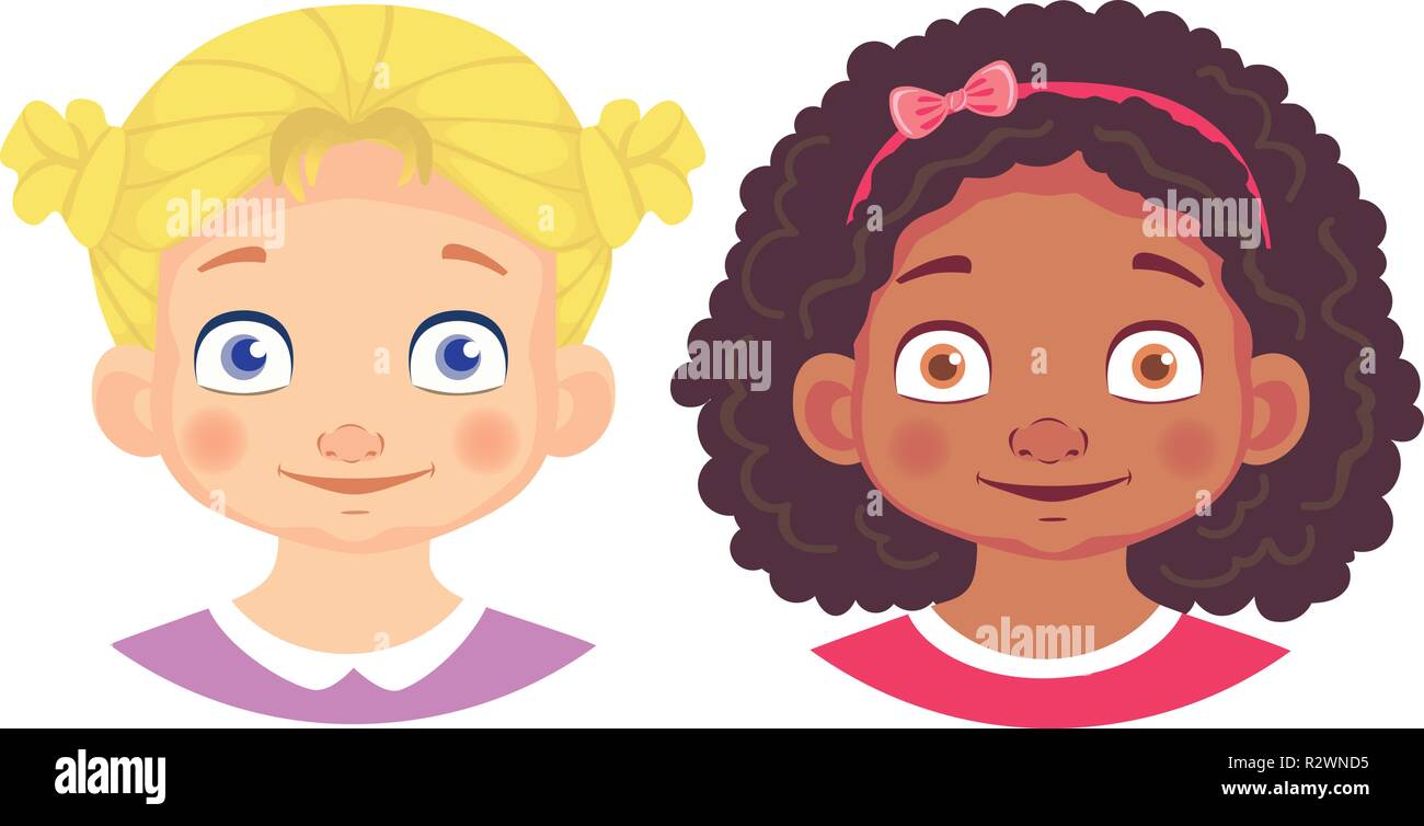 Portrait of teenager girl Stock Vector Images - Alamy