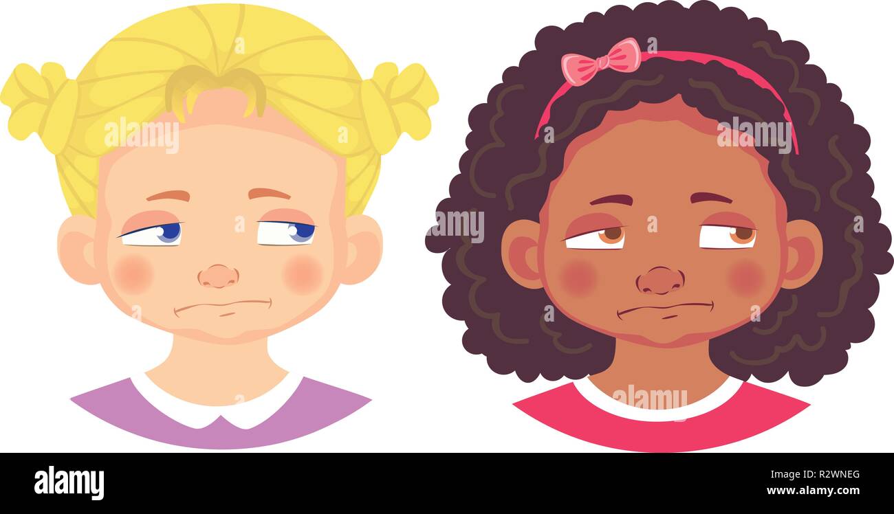 girls character set Stock Vector