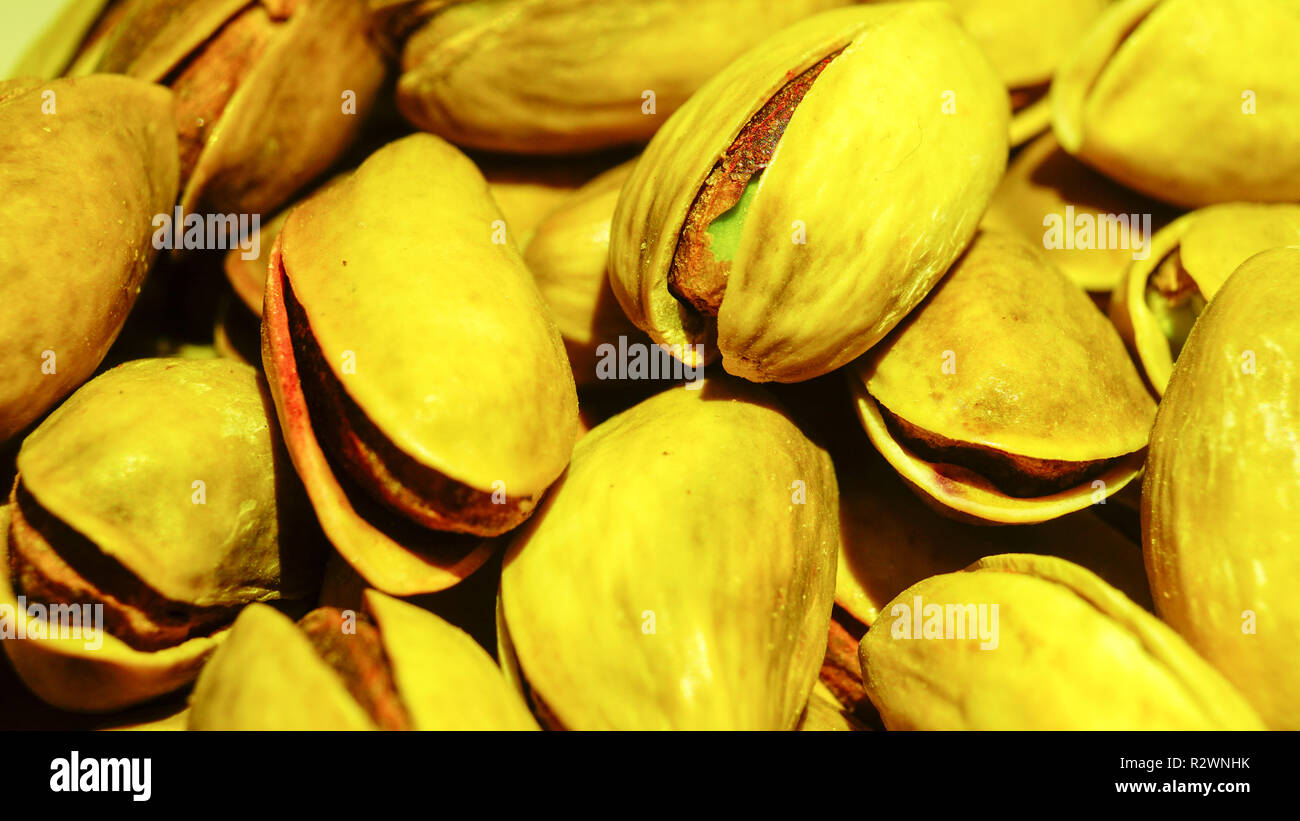 Nuts close up shot. Stock Photo