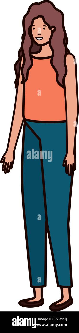 young woman avatar character Stock Vector Image & Art - Alamy