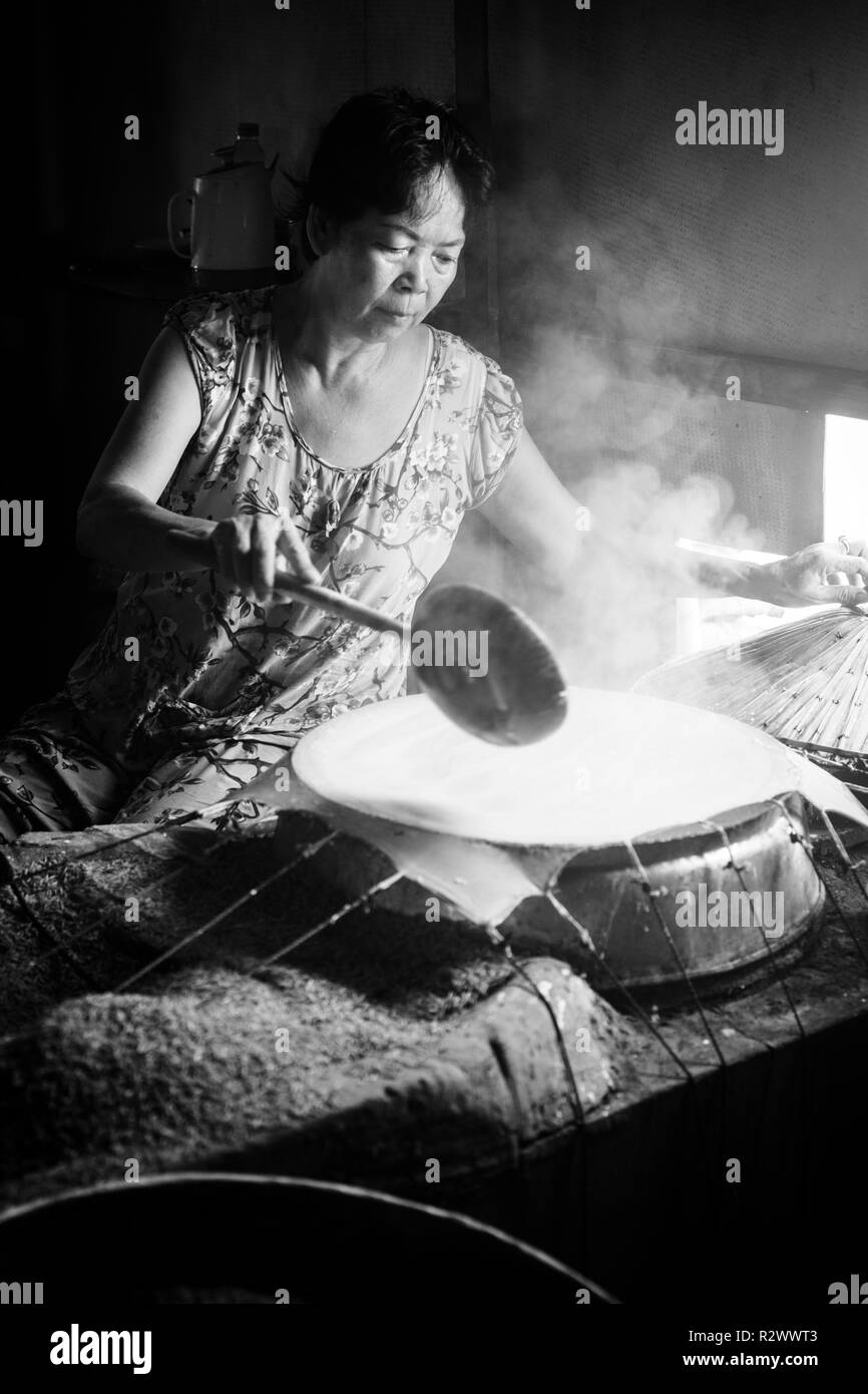 Rice Paper Roll Cooking Stock Photo - Alamy