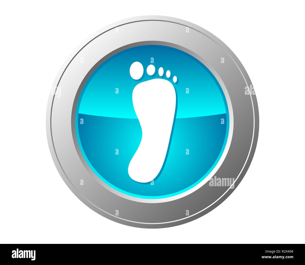 foot button Stock Photo