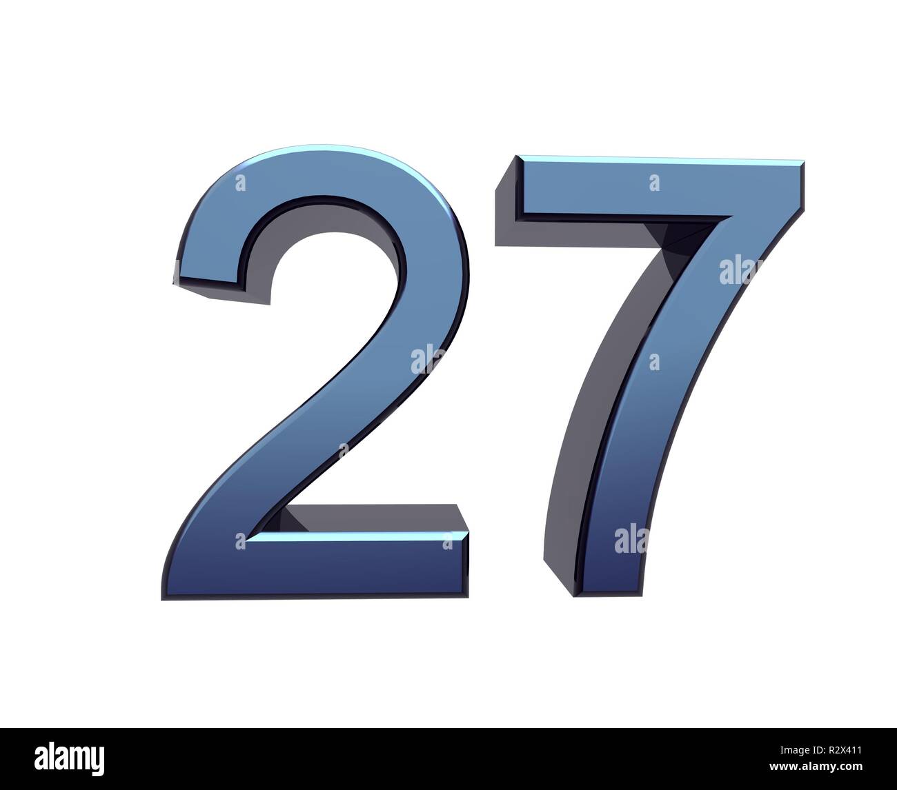 Number 27 Cut Out Stock Images & Pictures - Alamy