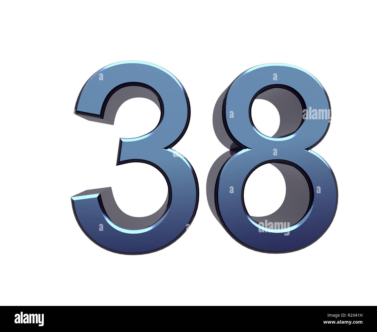 38 number Cut Out Stock Images & Pictures - Alamy