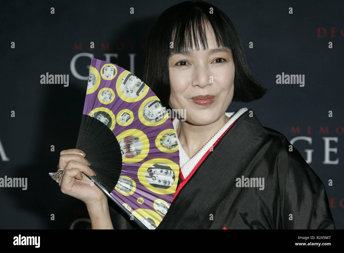 KAORI MOMRI MEMOIRS OF A GEISHA PREMIER KODAK THEATRE HOLLYWOOD LOS ANGELES USA 04 December 2005 Stock Photo