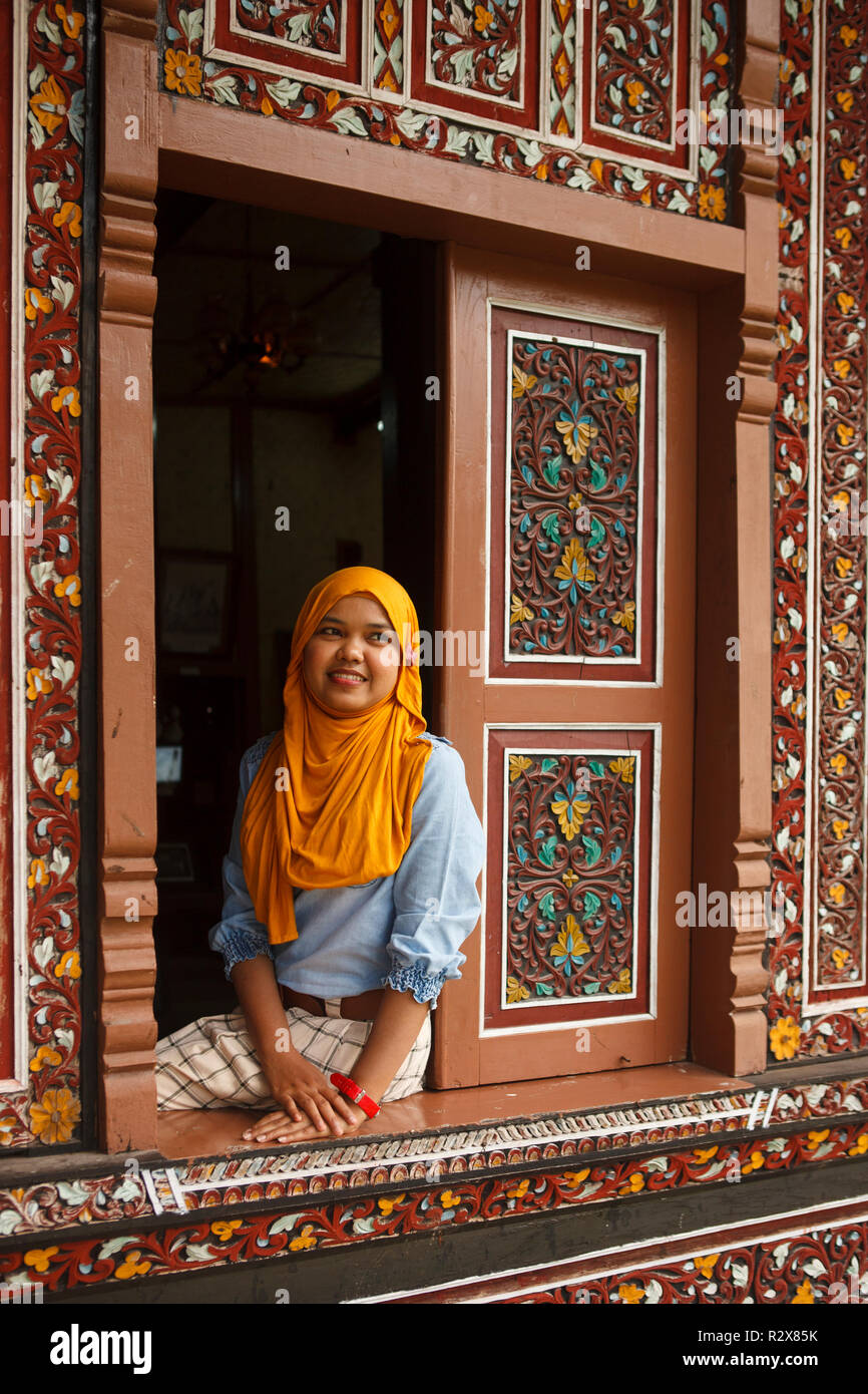 Traditional Sumatran architecture. Stock Photo